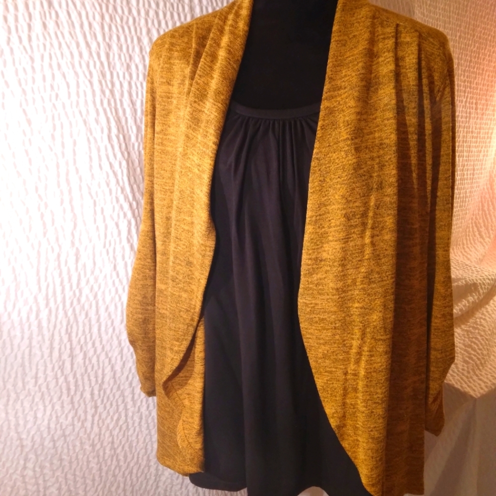 Notations top with connected sweater 1x